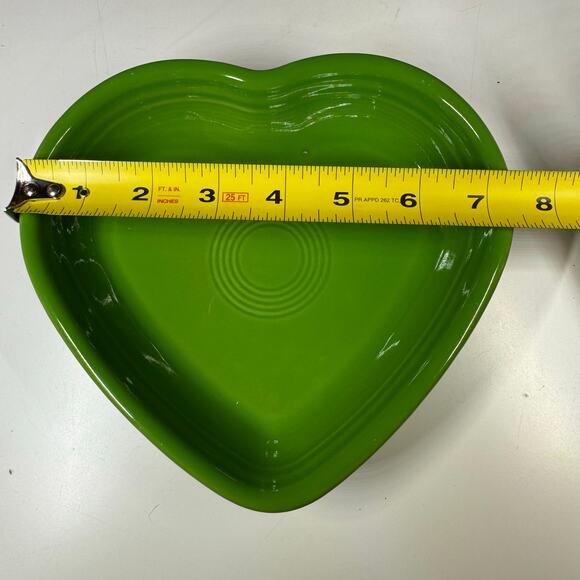 Fiesta Lemongrass Heart Bowl 8” HLC USA Ceramic Dishware - Picture 6 of 7
